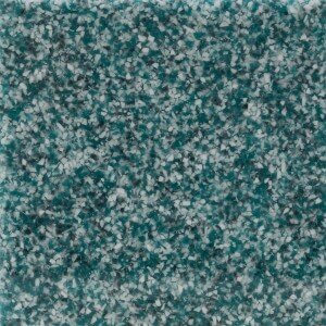 Teal surface with dense speckled pattern