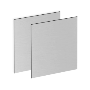 Pale gray/silver metal sheets with subtle brushed texture
