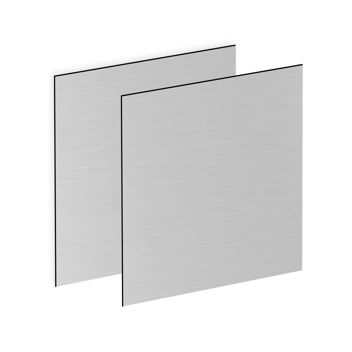 Pale gray/silver metal sheets with subtle brushed texture